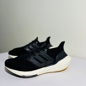Adidas UltraBoost 21 Sneaker Running Shoe Black Cloud White FY0402 Women's 8